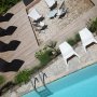 photo de la piscine de l'hôtel la paloma à hossegor